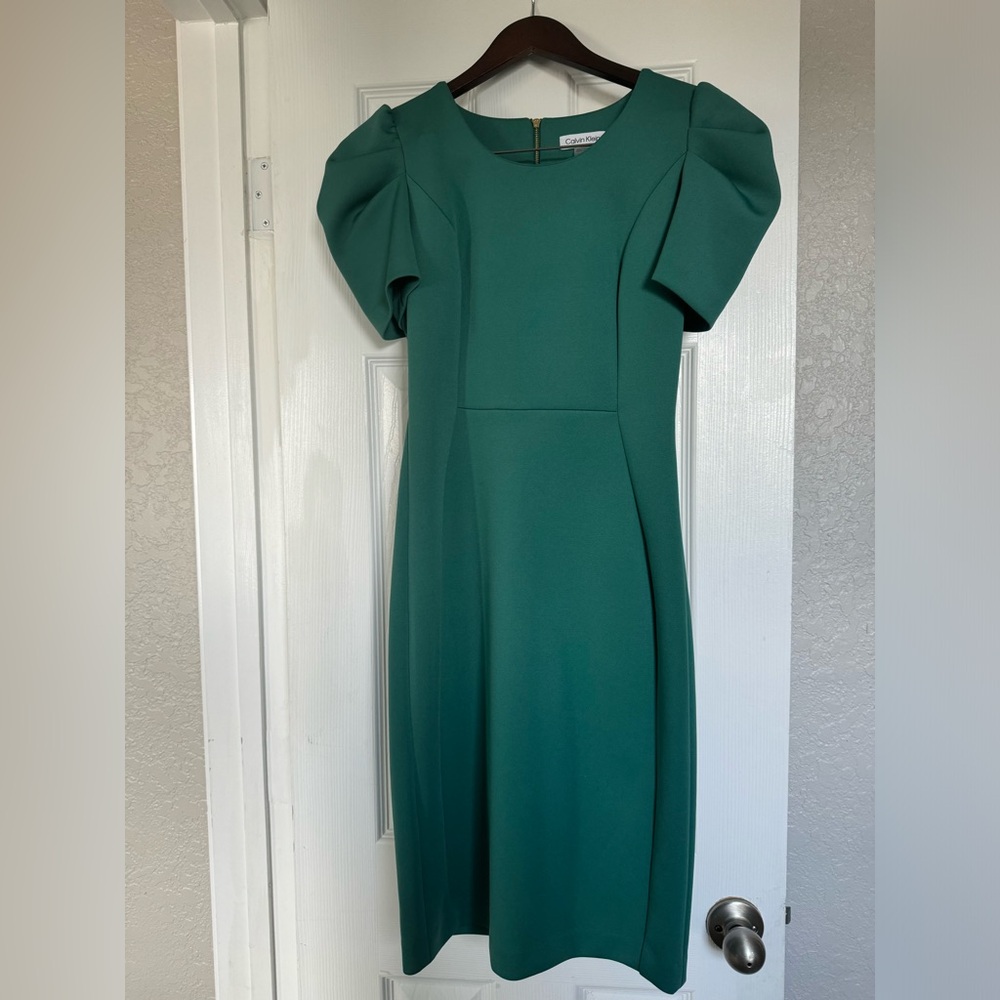 Calvin Klein Emerald Long Sleeve Dress